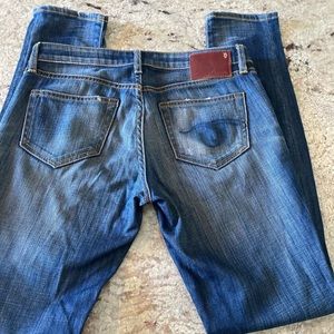 R13 Designer Denim Distressed Skinny Jeans Size 26/ SZ 2 (XS)